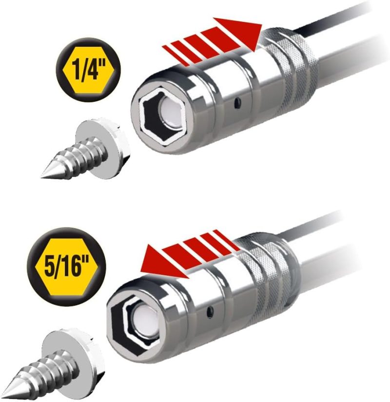 65131 Tournevis à douille 2-en-1, tête hexagonale à glissière, 1-1/2 pouce | Tourne-écrous