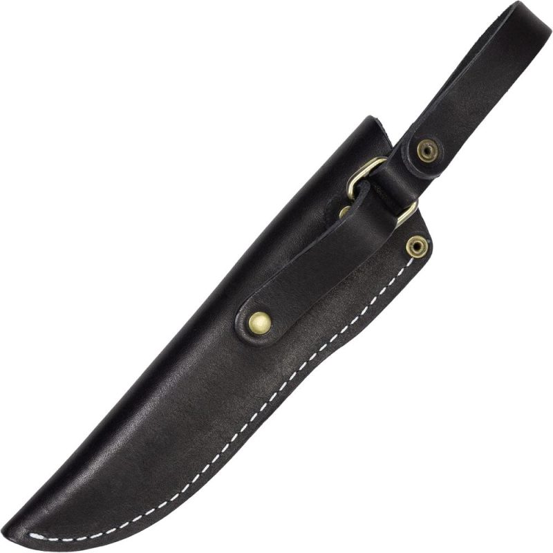 Bps Knives – Étui de Ceinture pour Couteau – Étui en Cuir Noir pour Mora Garberg – Étui avec Passant de Ceinture pour Transport Vertical de Couteau à Lame Fixe – Étui en Cuir à Suspension Gratuite | Étuis de Couteaux