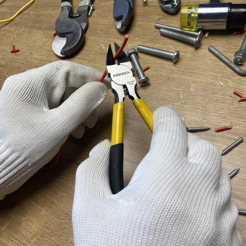 Cisailles à fil de 5", pack de 5, pinces de coupe de précision, ciseaux à fil ultra tranchants, coupe-fils à ressort, pinces coupantes diagonales pour la fabrication de bijoux et le bricolage, ensemble de cisailles à fil. | Pince à Découper Sur le Côté