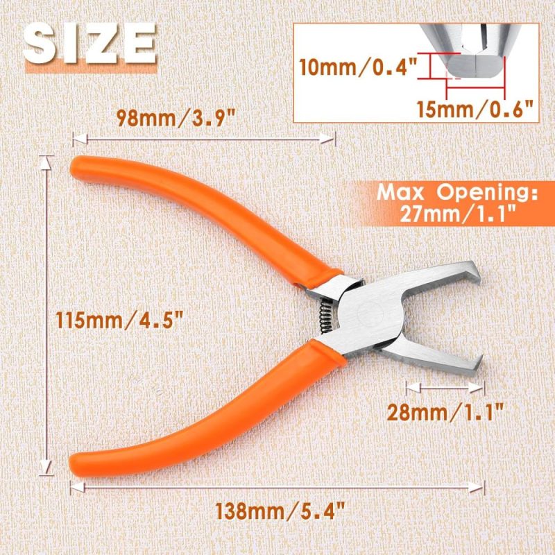 Ciseaux à découper transversaux Smt/Smd, pinces à couper latérales, cutter à angle avant de 90 degrés avec une lame, coupeurs à nez plat extra longs avec une lame de 0,39 pouces pour les espaces étroits. | Pince à Découper Sur le Côté