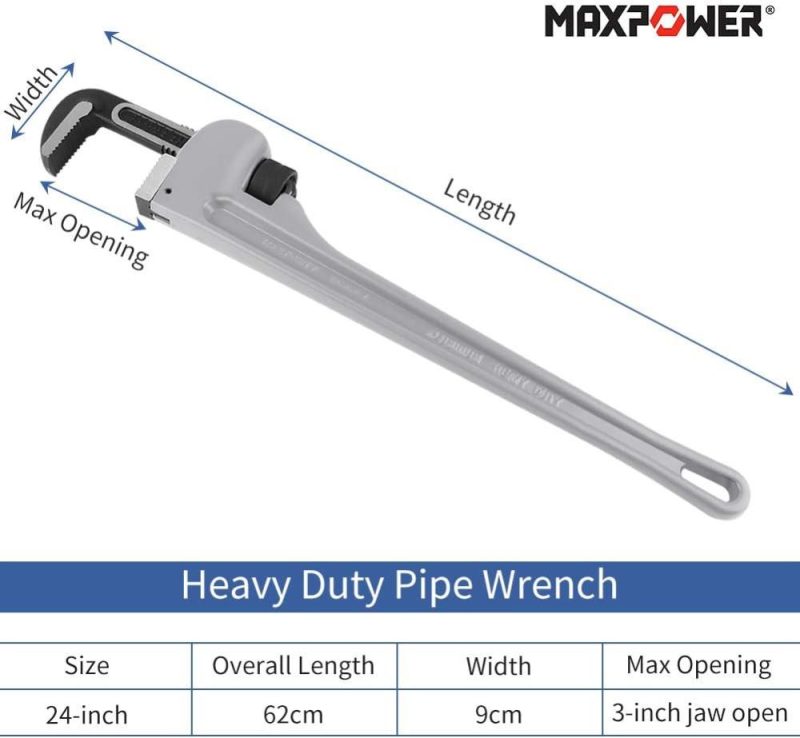 Clé à tuyau de 18 pouces et 24 pouces | Clé à Pipe