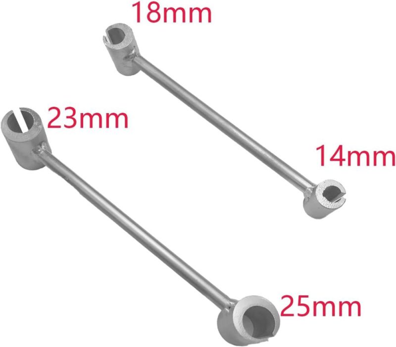 Clé de réglage de l’écart des charnières, outil de réparation de charnière de porte, outil de réglage de charnière de porte de 14 à 25 mm, outils à main clé réglable (14-18 mm) | Clé à Douille