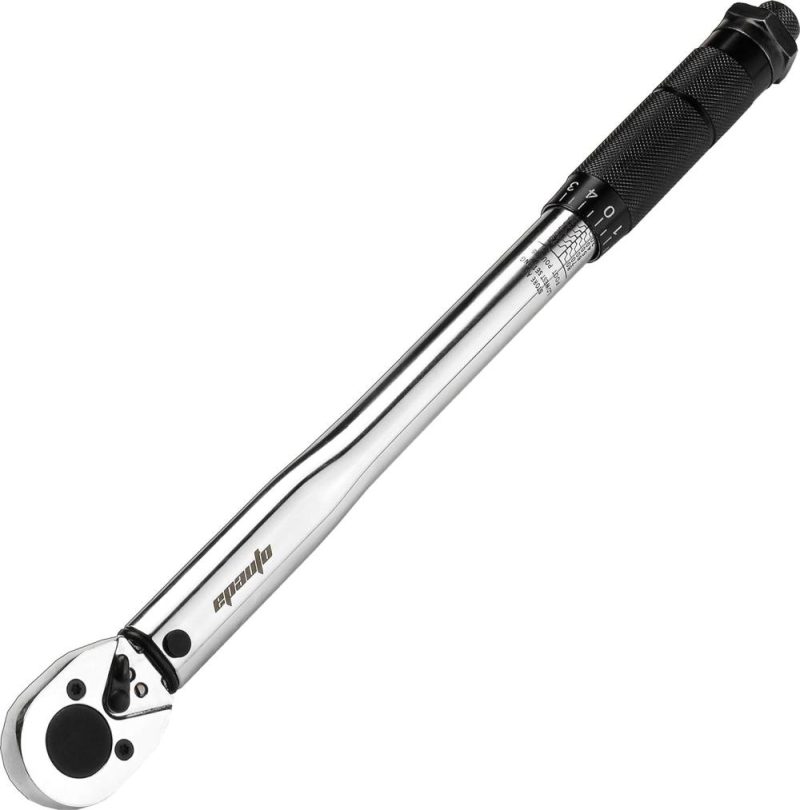 Clé dynamométrique à cliquet de 3/8 pouce, 10-80 lb-pi / 13,6-108,5 Nm, Chrome | Clés Dynamométriques