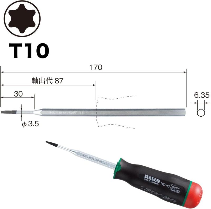 Conducteur de couple Bessel Sakawajiku Btx10 Btx10 | Verseurs à Embouts Multiples