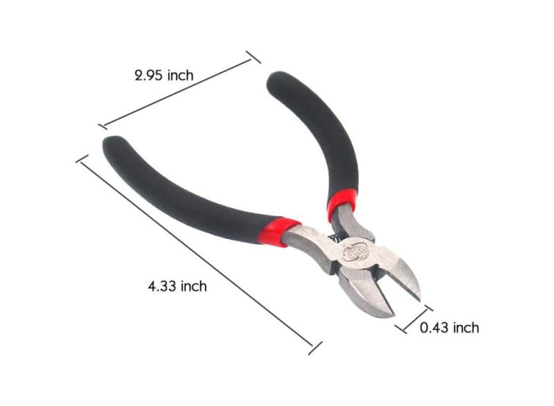 Coupe-fils Pince coupante diagonale Mini pince de précision coupe-câble pour la coupe de fils et câbles électroniques, pack de 3 | Pince à Découper Sur le Côté