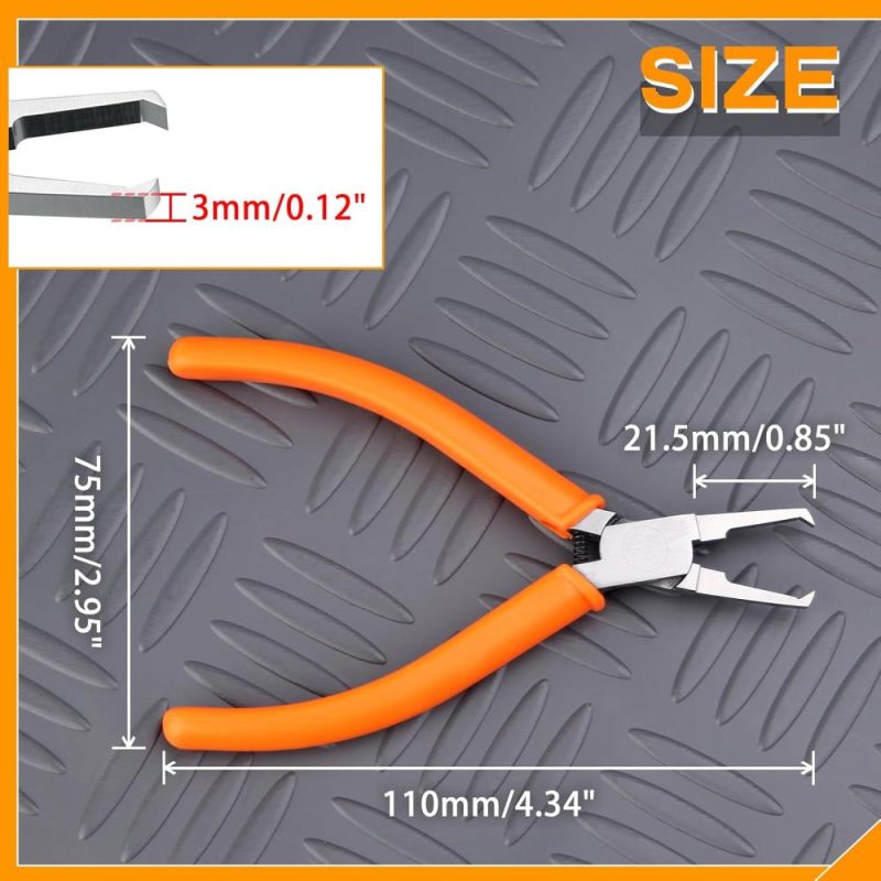 Coupe-transversale de 4,5" avec mâchoire affleurante, coupeurs de puces SMT/SMD de 3 mm, coupeurs de distance PCB, coupeur transversale fin de câble, pinces de coupe latérale modèle nipper pour un retrait rapide des composants. | Pince à Découper Sur le Côté