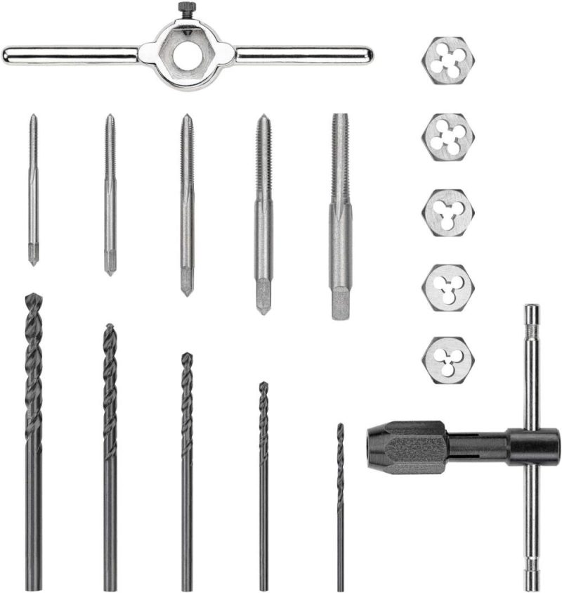 Dwa1450 Ensemble de filière et taraud métrique de 17 pièces | Sets de Tarauds et de Matrices