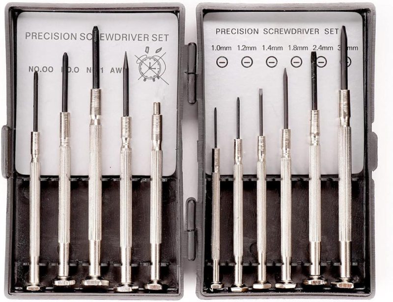 Ensemble de 11 mini tournevis de précision, petit ensemble de tournevis pour réparer un ordinateur, petit kit de tournevis pour l’électronique, les jouets, les montres. | Sets de Tournevis