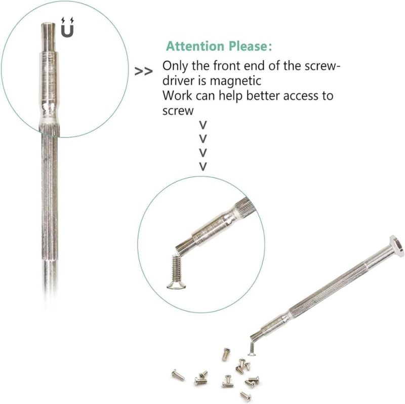 Ensemble de 11 mini tournevis, petit ensemble de tournevis avec 11 tournevis à tête plate et cruciforme de différentes tailles, ensemble de tournevis de précision pour la réparation de bijoux, montres, iPhone, jouets, ordinateurs, lunettes. | Sets de Tournevis