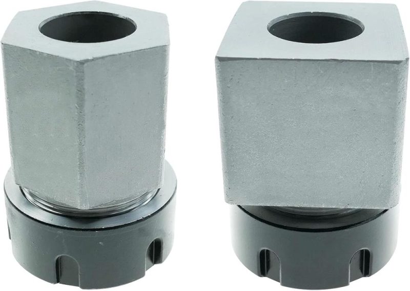 Jeu de 2 pinces à collet ER-32 pour supports de pièces carrées et hexagonales pour machine de découpe et de gravure CNC. | Collets