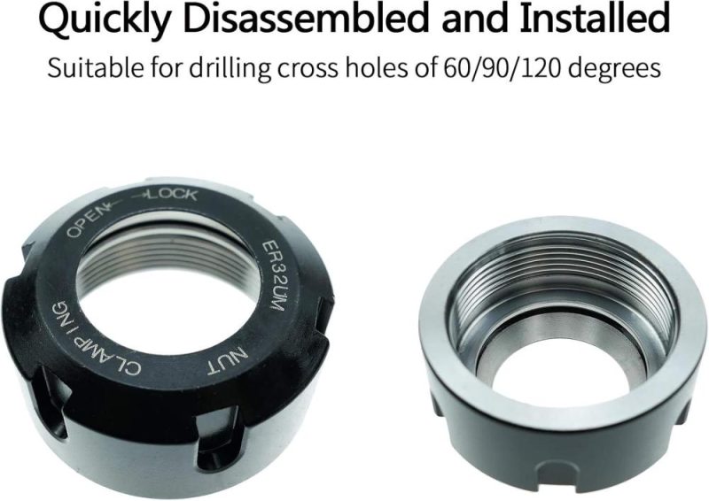 Jeu de 2 pinces à collet ER-32 pour supports de pièces carrées et hexagonales pour machine de découpe et de gravure CNC. | Collets