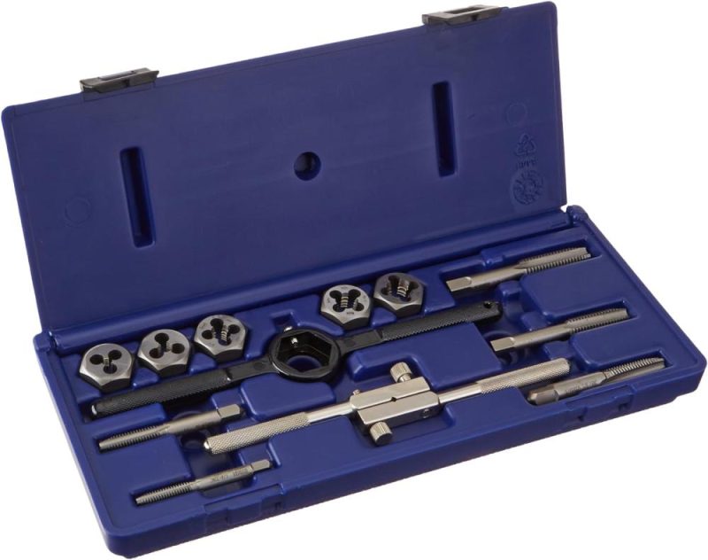 Jeu de tarauds fractionnels et de filières hexagonales Industrial Tools 24612, 12 pièces | Sets de Tarauds et de Matrices