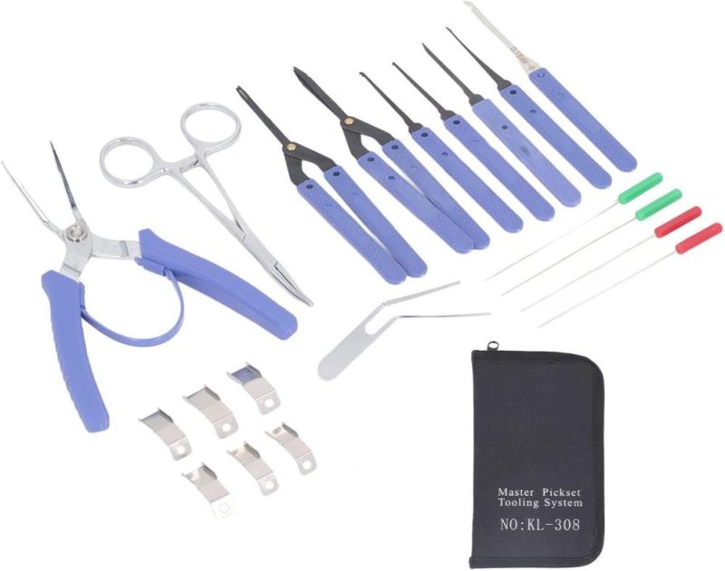 Kit d’extracteurs de 20 pièces, kit d’extracteurs de tarauds, ensemble d’extracteurs de tarauds cassés en acier à ressort, outil de retrait portable avec sac de rangement. | Extracteurs de Tarauds