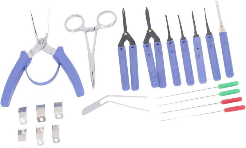 Kit d’extracteurs de 20 pièces, kit d’extracteurs de tarauds, ensemble d’extracteurs de tarauds cassés en acier à ressort, outil de retrait portable avec sac de rangement. | Extracteurs de Tarauds