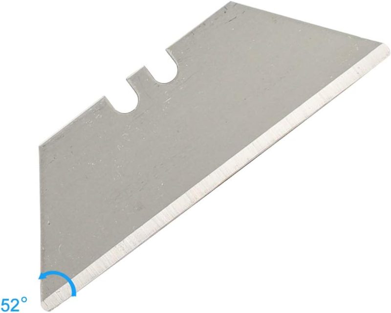 Lame de couteau utilitaire à pointe ronde, pack de 50, pour cutter, acier carbone Sk5, durable et économique, lames utilitaires pour la plupart des couteaux utilitaires standard. | Lames de Couteau