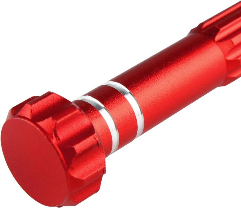 Mandrin à main de précision, adaptateur mini sans clé, mandrin à 3 mors, pour forets micro de 0" à 1/8" Sdzkq-02 (Rouge) | Étaux