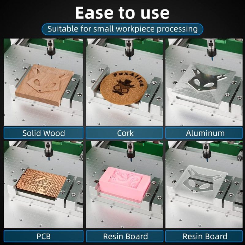 Mini étau de travail à profil bas pour table de travail pour 3018, Masuter, Masuter Pro, 4040-Xe, Xe-Pro, machine CNC Wm-3020. | Étaux