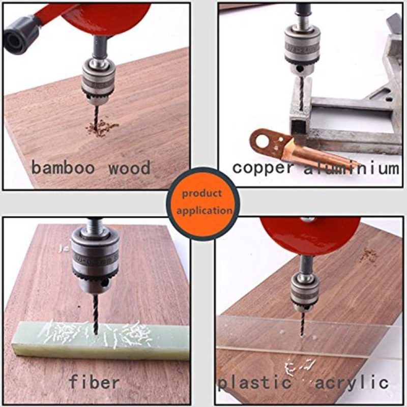 Perceuse manuelle à main 3/8 pouces de capacité – Puissante et rapide, perceuse manuelle mini 3/8 pouces avec un design à double pignons en acier finement coulé, mandrins à 3 mors et poignée de préhension. | Étaux