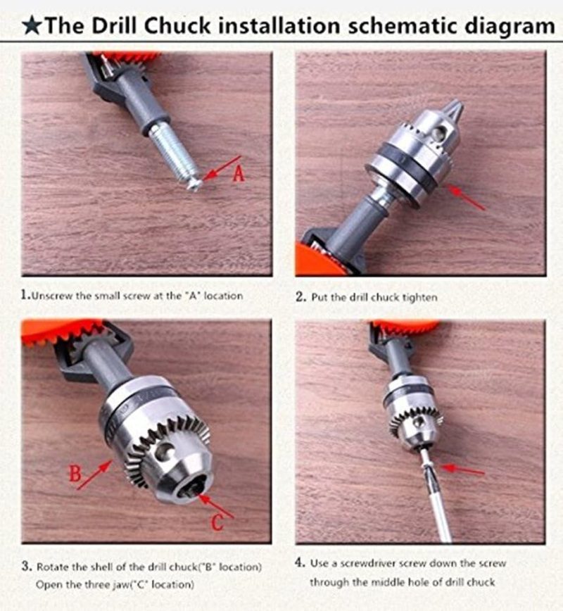 Perceuse manuelle à main 3/8 pouces de capacité – Puissante et rapide, perceuse manuelle mini 3/8 pouces avec un design à double pignons en acier finement coulé, mandrins à 3 mors et poignée de préhension. | Étaux