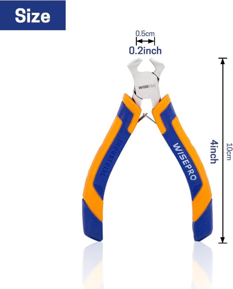 Pince à couper mini de 4,2 pouces, pince de précision, outil de tirage de clous pour la réparation des arrêts de fermeture éclair. | Pince à Découper Sur le Côté