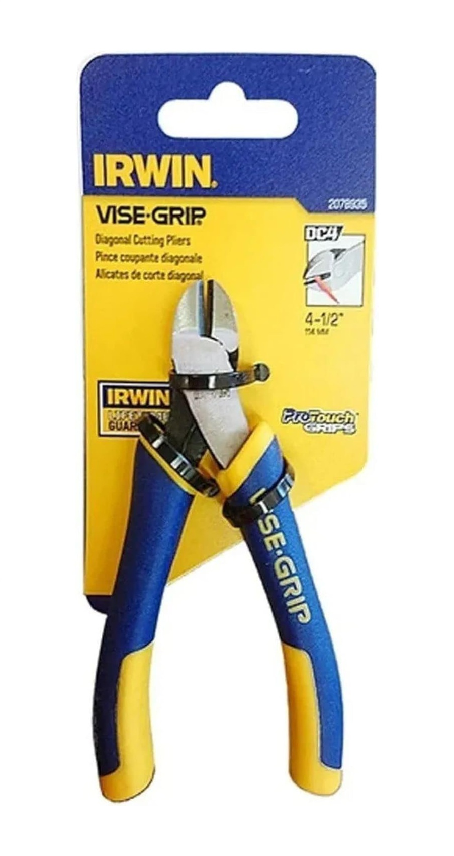 Pince Vise-Grip, Diagonale Standard avec Ressort, 4 1/2 pouces (2078935) | Pince à Découper Sur le Côté