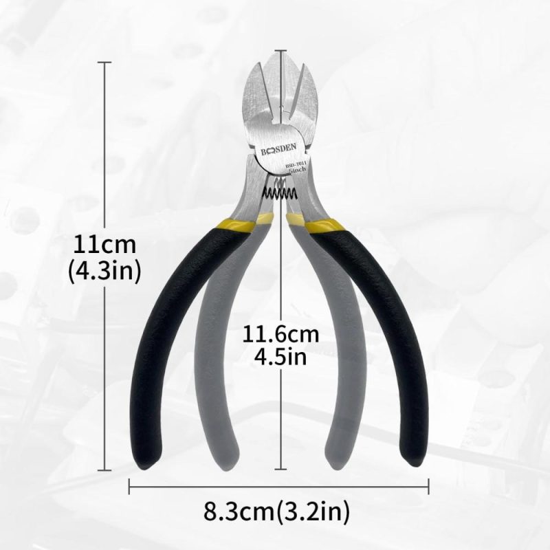 Pinces coupantes de 5 pouces, petites pinces coupantes diagonales, mini pinces coupantes latérales, coupe-fils à ressort, ciseaux à fil. | Pince à Découper Sur le Côté