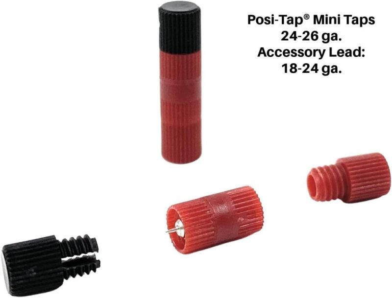 Posi Tap Mini 24-26 Ga. Paquet de 6. Posi Taps, le meilleur connecteur de ligne que vous utiliserez jamais ! (Choisissez votre taille et votre quantité) (6 connecteurs, 24-26) | Sets de Tarauds et de Matrices