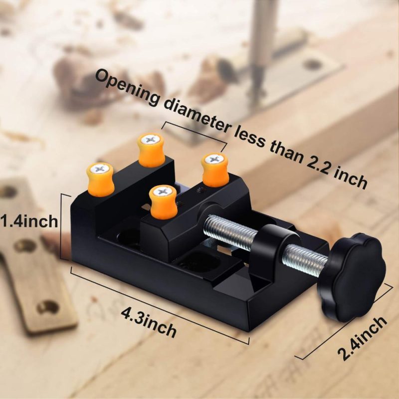 Set de 37 pièces de perceuse manuelle, perceuse à pinces, perceuse miniature mini foret à spirale, étau pour sculpture artisanale en résine DIY fabrication de bijoux (foret PCB de 0,3 à 1,2 mm) | Étaux