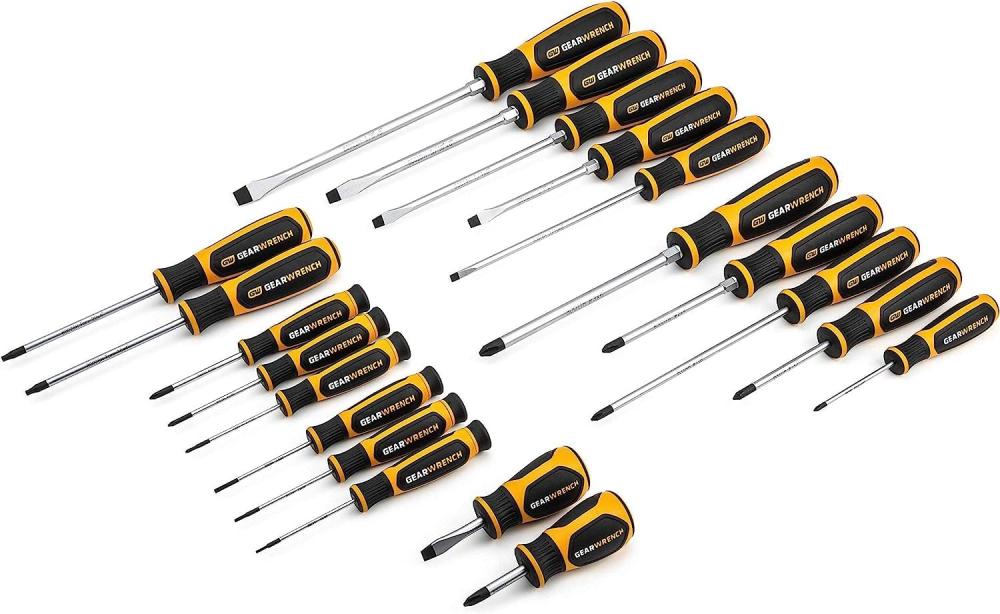 Set de tournevis à double matériau Phillips/Fente/Torx de 20 pièces – 80066H | Sets de Tournevis