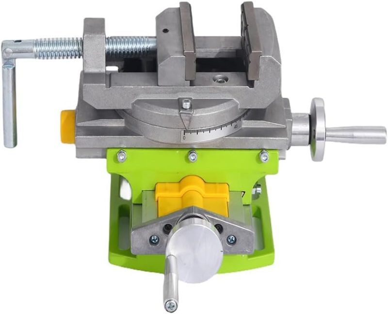 Table rotative 90 ° 3" étau de perceuse à colonne à glissière croisée horizontal précision machine de fraisage perçage lecture vernier fraisage perçage alésage | Étaux