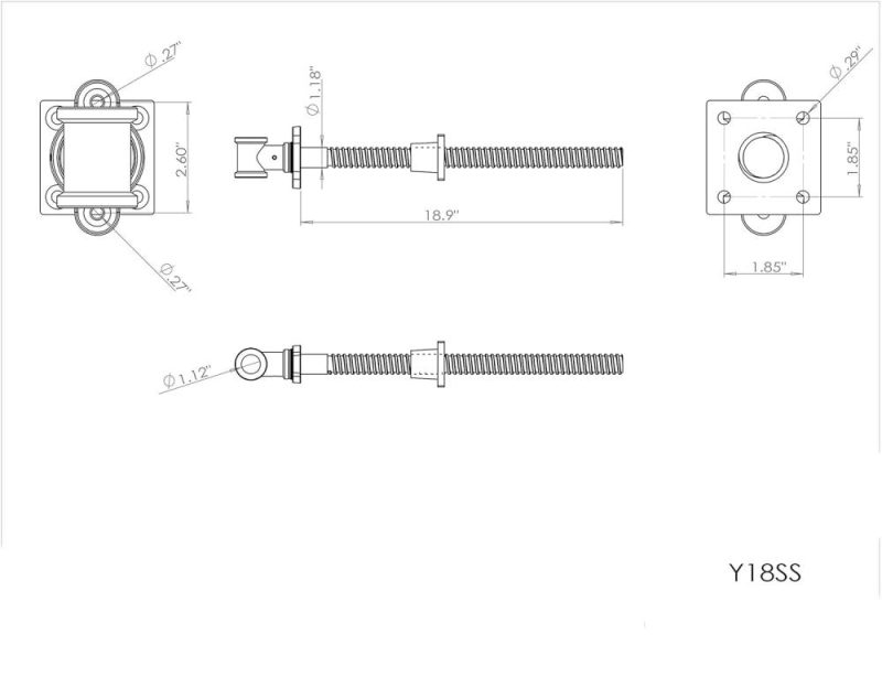 Vis Y18Ss Vise | Outil de Vissage DIY de 18 Pouces | Vis Principale en Acier Solide avec Construction en Fonte, Bleu Métallique | Étaux