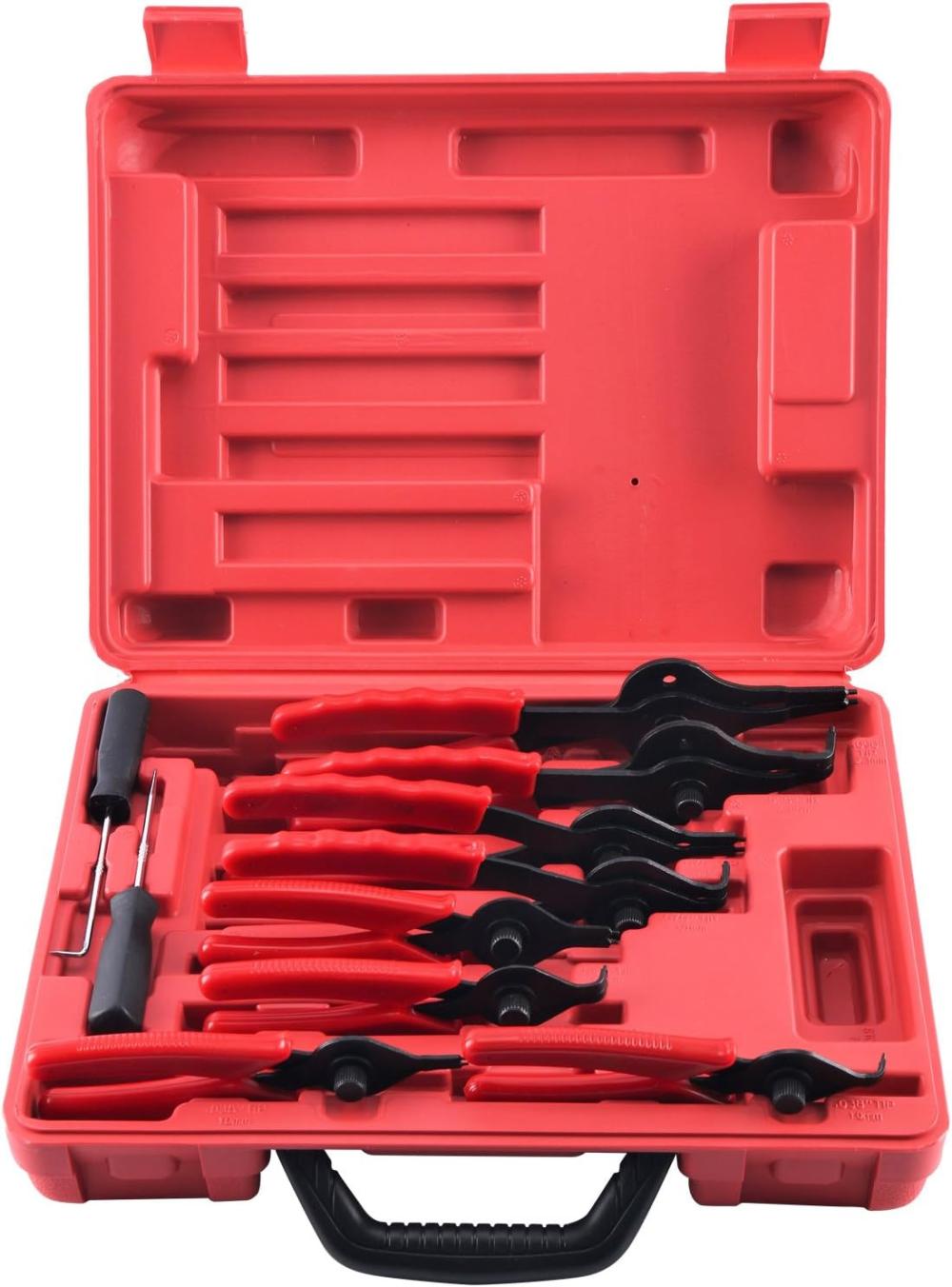 Kit de pinces à circlips 11 pièces pour clips de retenue pour voiture, camion, moto | Pince à Agrafes