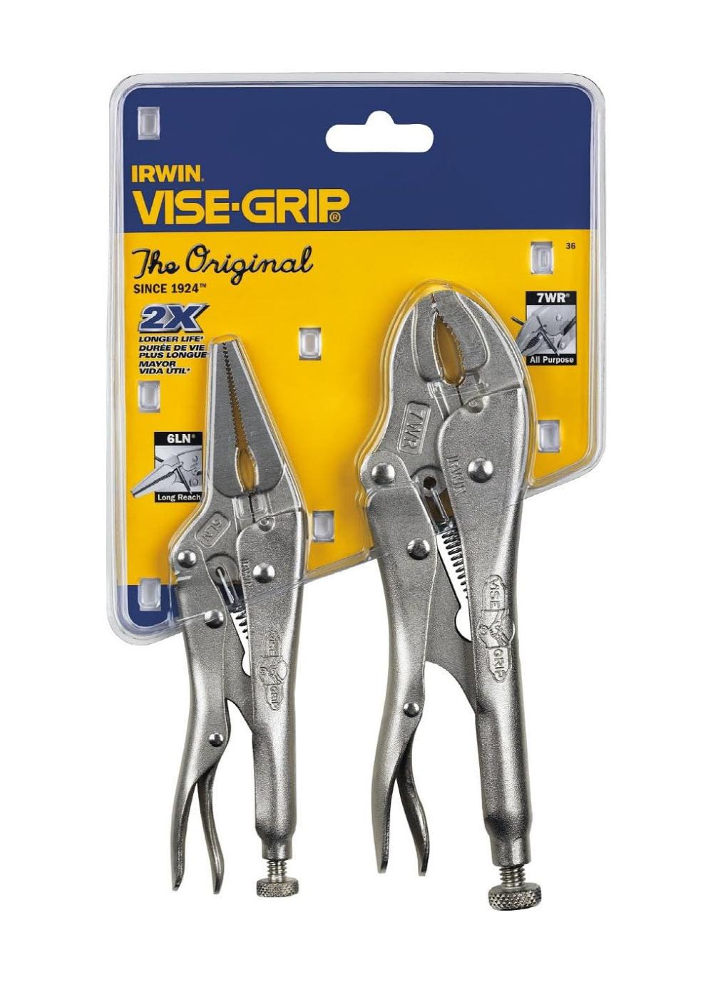 Pince Vise-Grip Original à verrouillage avec coupe-fil, ensemble de 2 pièces, 36 | Pinces à Becs Pointus